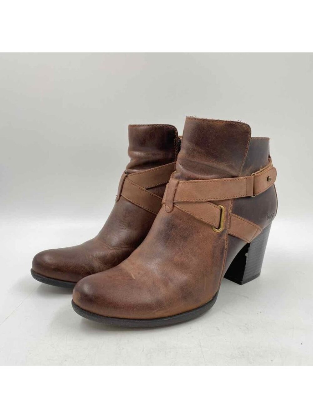 boc Leather Women's Shoe Size 7 Brown Solid Boots